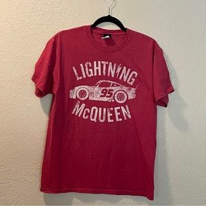 Disney Pixar Cars Lightning McQueen Men’s Tee Shirt Top Size M